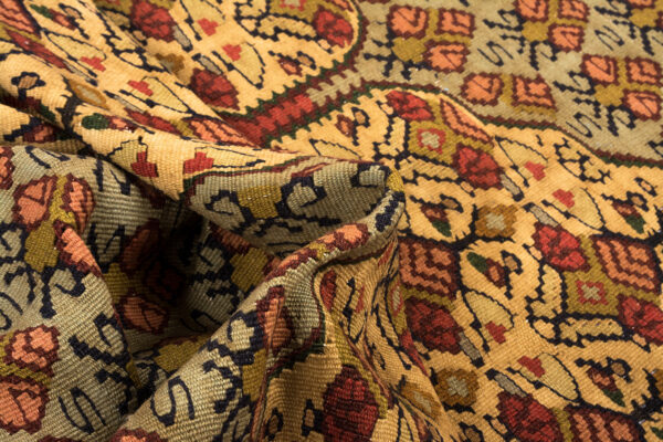 Old Seneh Kilim Rug 369cm x 87cm / 12'1'' x 2'10'' - Image 2