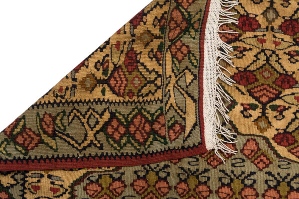 Old Seneh Kilim Rug 369cm x 87cm / 12'1'' x 2'10'' - Image 5