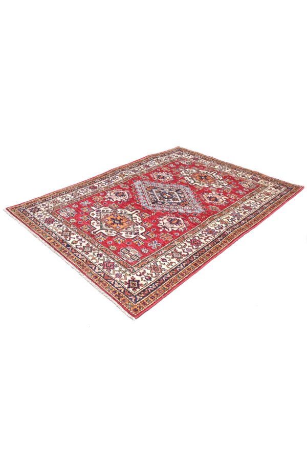Fine Kazak Handknotted Afghan Rug 180cm x 130cm / 6ft x 4ft 3in - Image 8