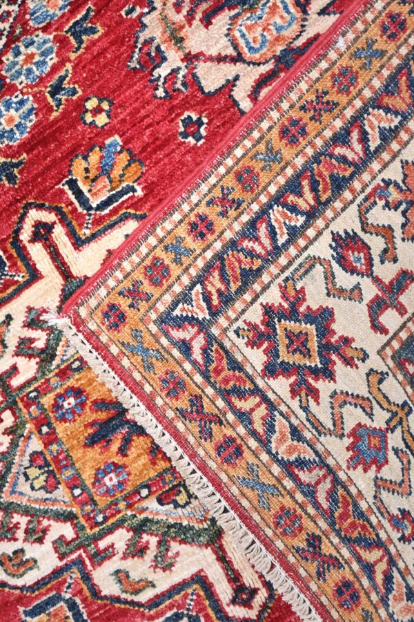 Fine Kazak Handknotted Afghan Rug 180cm x 130cm / 6ft x 4ft 3in - Image 5