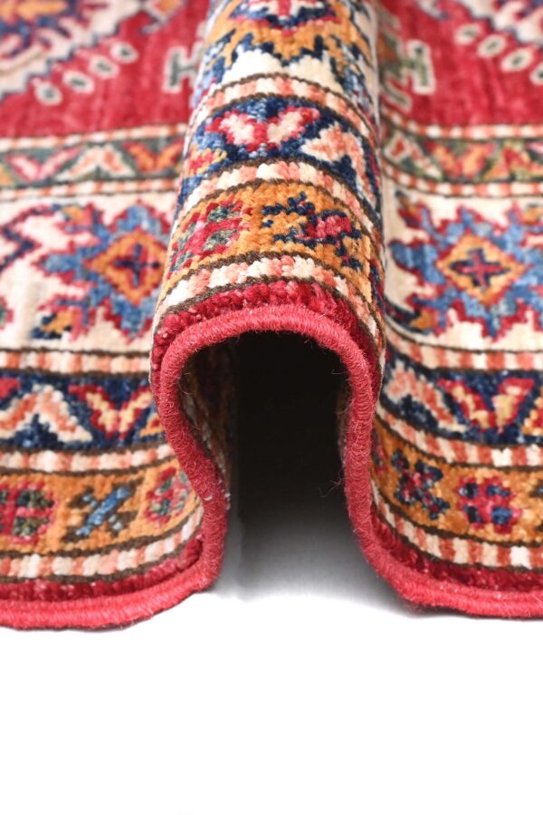 Fine Kazak Handknotted Afghan Rug 180cm x 130cm / 6ft x 4ft 3in - Image 6