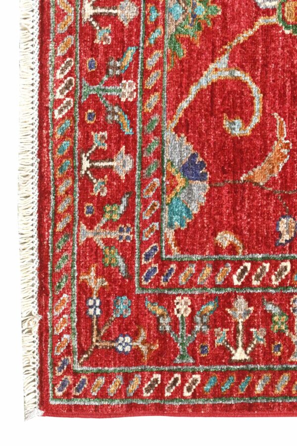 Sultani Handknotted Afghan Runner 245cm x 83cm / 8ft 1in x 2ft 9in - Image 2