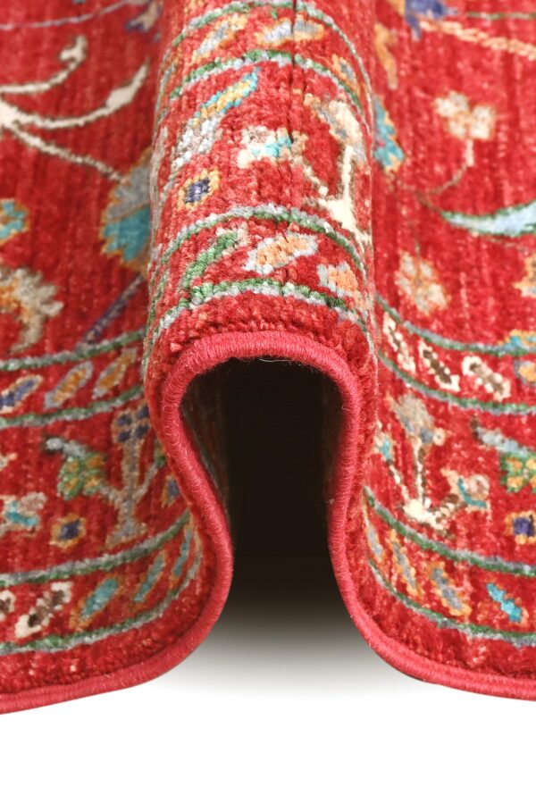 Sultani Handknotted Afghan Runner 245cm x 83cm / 8ft 1in x 2ft 9in - Image 4